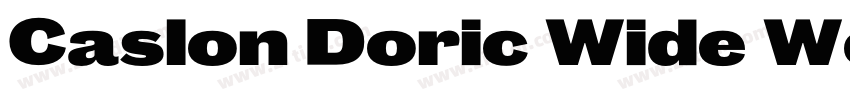 Caslon Doric Wide We字体转换